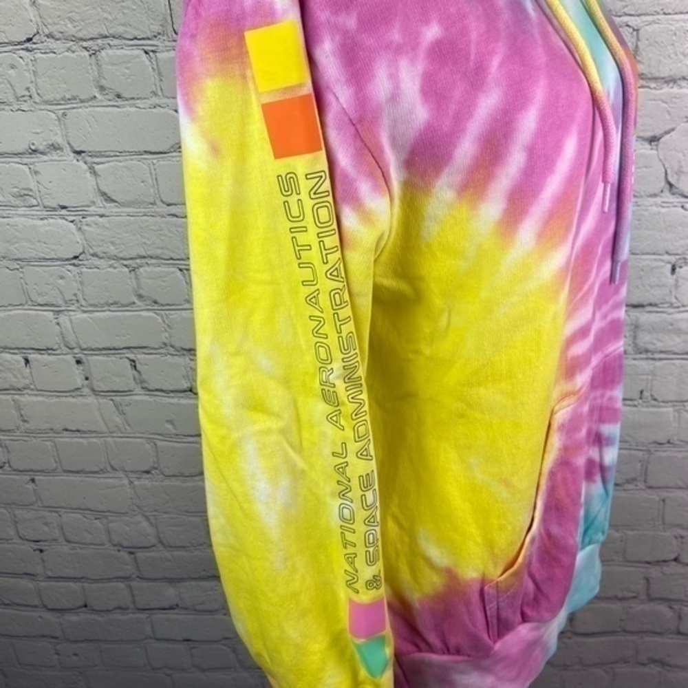 Nickelodeon Hyper Space NASA Sweatshirt Womens Size M Tie Dye Hoodie Sweatshirt - Picture 7 of 16